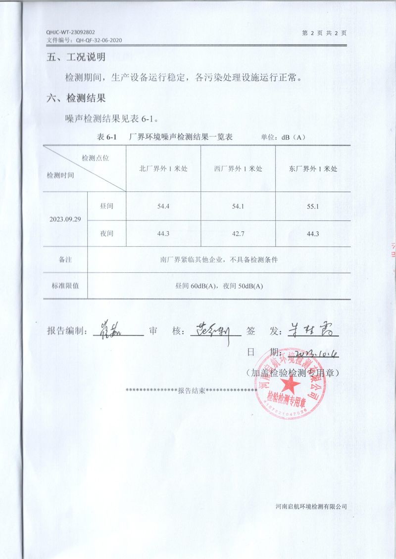 2023年第三季度噪聲監(jiān)測報(bào)告-鉑瑞-4